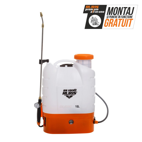 Pulverizator electric RURIS RS 1800, lance telescopica metalica, 18 L