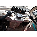 Triciclu Electric Cargo TRCB1500 – putere maxima 3800W, 72V/58Ah, autonomie 60 km, bena basculabila cu piston, 3+R, sarcina totala 776 kg, viteza maxima de 25 km/h, conform reglementarilor UE, fara permis, gri