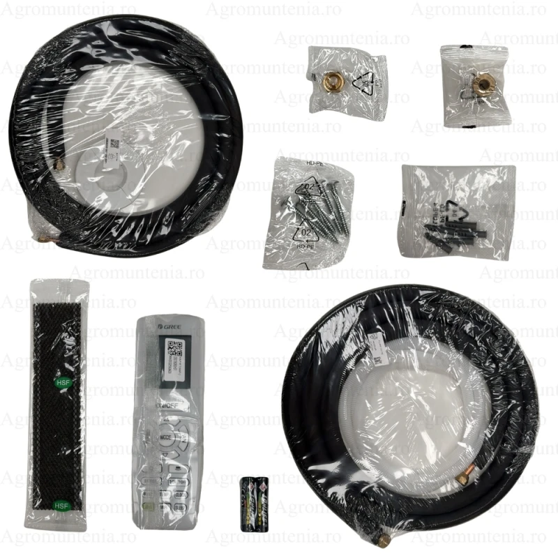 Aparat de aer conditionat GREE Bora A4 Silver GWH12AABXB-K6DNA4A,12000 btu, Wi-Fi Integrat Clasa A++, Kit de instalare inclus, Racire, Incalzire