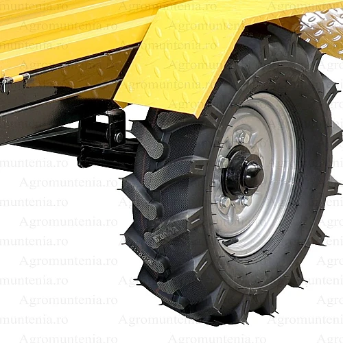 ProGARDEN Campo RM600C remorca 600kg motocultor, 1 osie, prindere bolt, roti profil agricol 6.00-12