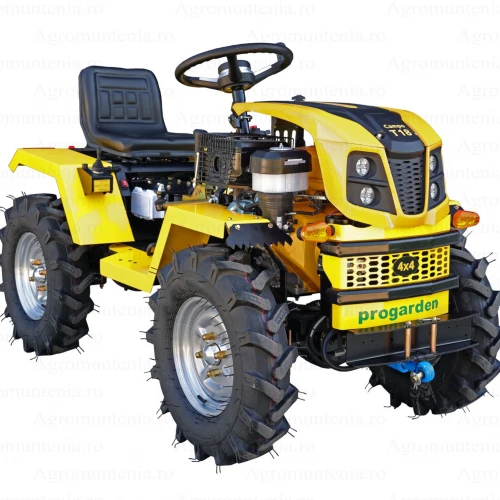 ProGARDEN Campo T18 Minitractor V25.1 4x4, 18CP, benzina, hidraulica fata-spate, roti 6.00-12