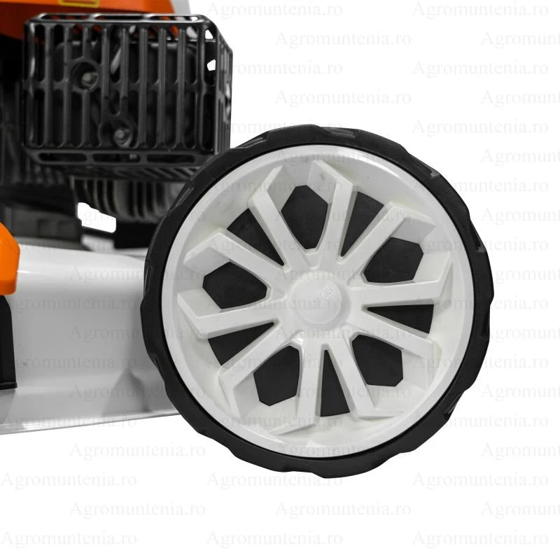 Masina de tuns gazon RURIS RX655 – Motor 4T, 5.6 CP, 560 mm latime de taiere, autopropulsata, functii multiple, Pornire electrica