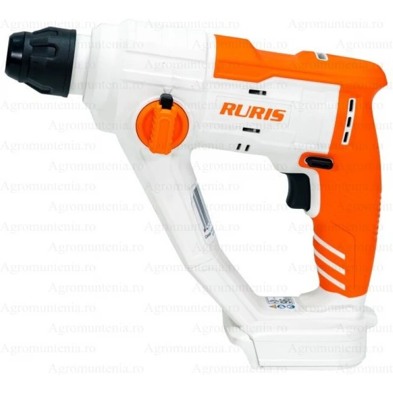 Ciocan rotopercutor pe acumulator RURIS RMX1210 1210RMX2024, 20V, SDS Plus, 900 rpm, 5100 bpm, 1.5 J, fara acumulator, fara incarcator