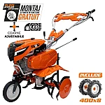 Motosapa RURIS DAC 7500, roti cauciuc, freze, Far led, 7 CP, RURIS