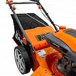 Masina de tuns iarba, pe benzina, RURIS DAC 120 XLS, 4 CP, 161 CC, latime de lucru 46 cm, inaltime taiere 25-65 mm, cos colector 55 litri
