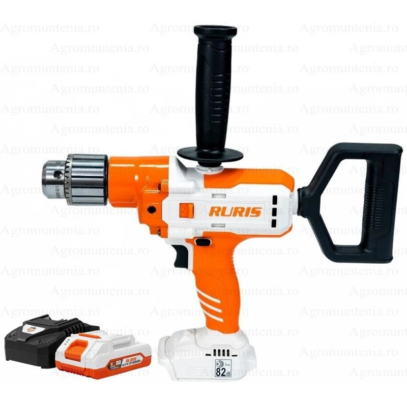 Masina de gaurit multifunctionala pe acumulator RURIS RMX1390 Power Alfa UP, 130 Nm, 2 viteze, 0-1200 rpm, mandrina 3-16 mm, 1 x acumulator 20V, 2Ah, incarcator Masina de gaurit multifunctionala pe acumulator RURIS RMX1390 Power Alfa UP, 130 Nm, 2 viteze, 0-1200 rpm, mandrina 3-16 mm, 1 x acumulator 20V, 2Ah, incarcator