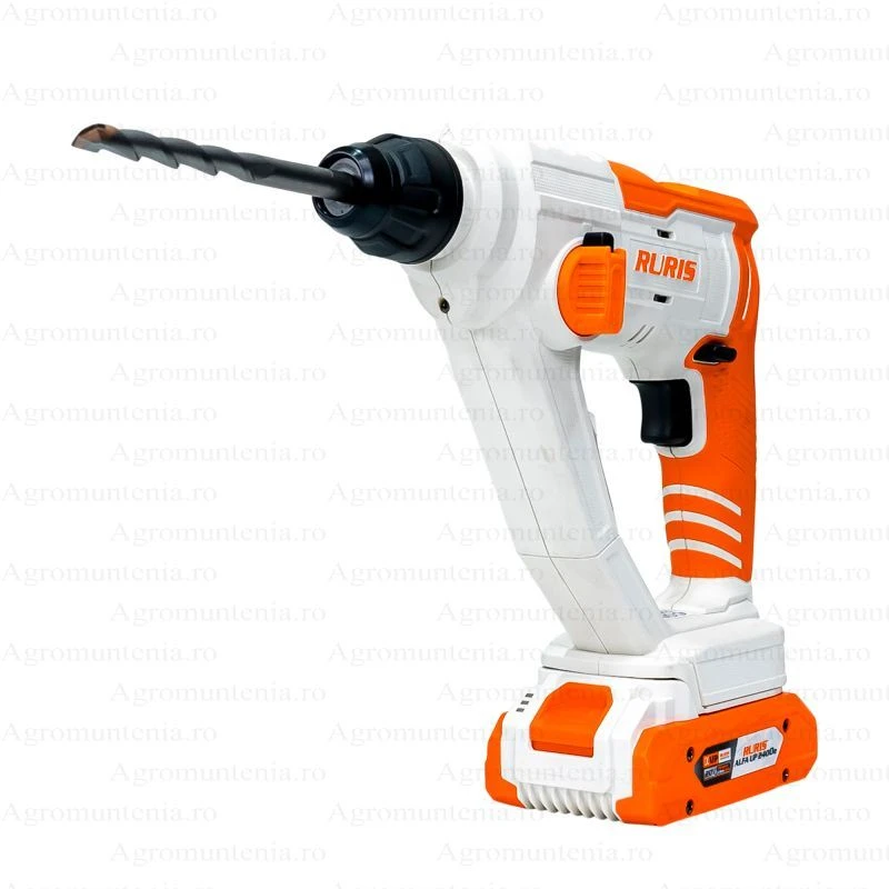 Ciocan rotopercutor pe acumulator RURIS RMX1210 1210RMX2024, 20V, SDS Plus, 900 rpm, 5100 bpm, 1.5 J, fara acumulator, fara incarcator