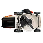Masina de tuns iarba pe benzina, RURIS RX300S, 3.5 CP, 139 CC, latime de lucru 46 cm, inaltime taiere 25-75 mm, sac colector 65 litri