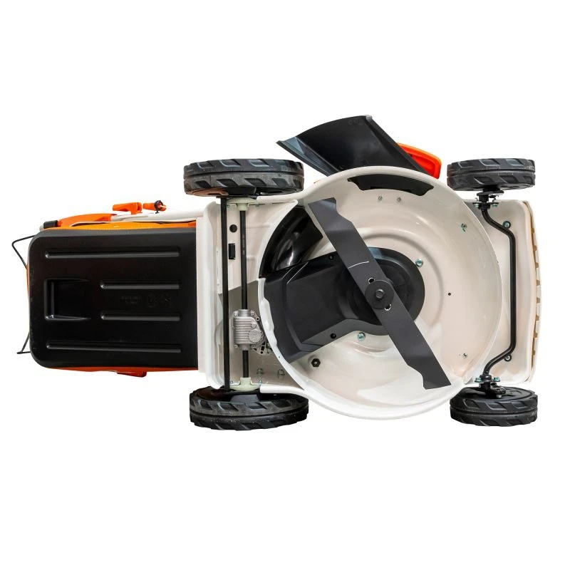 Masina de tuns iarba pe benzina, RURIS RX300S, 3.5 CP, 139 CC, latime de lucru 46 cm, inaltime taiere 25-75 mm, sac colector 65 litri