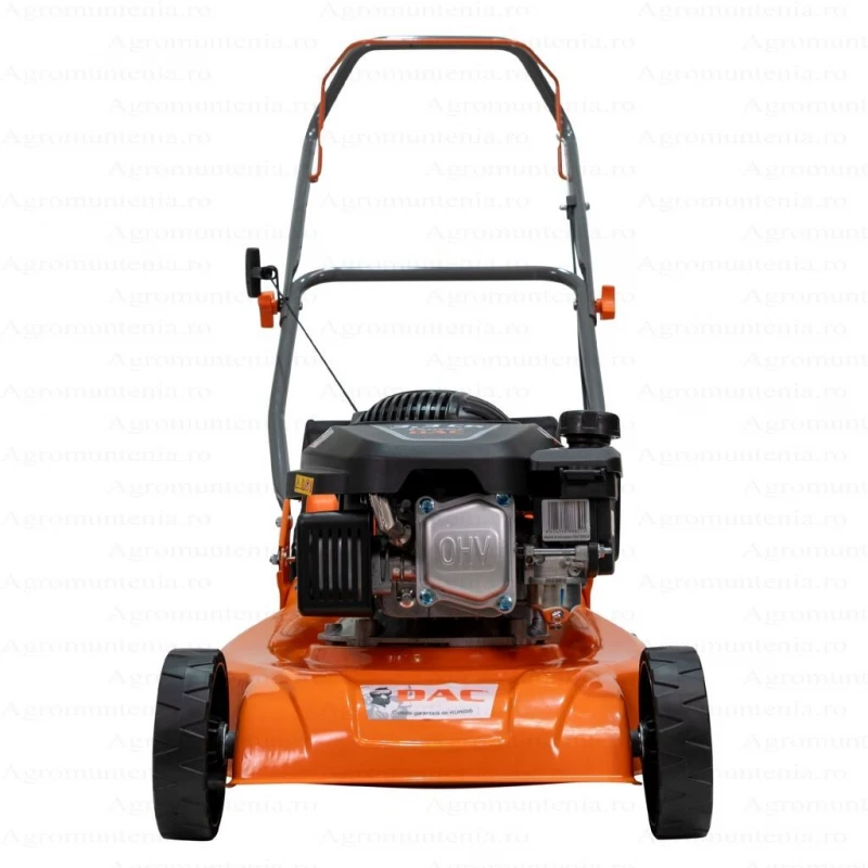 Masina de tuns gazon DAC 100XLS, 3.3 CP, 131cc, 40 cm latime de taiere, sac colector 45L, motor 4 timpi Ducar, pornire manuala, carcasa metalica
