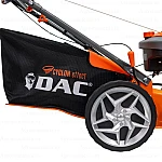 Masina de tuns iarba, pe benzina, RURIS DAC 120 XLS, 4 CP, 161 CC, latime de lucru 46 cm, inaltime taiere 25-65 mm, cos colector 55 litri