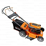 Masina de tuns iarba, pe benzina, RURIS DAC 120 XLS, 4 CP, 161 CC, latime de lucru 46 cm, inaltime taiere 25-65 mm, cos colector 55 litri