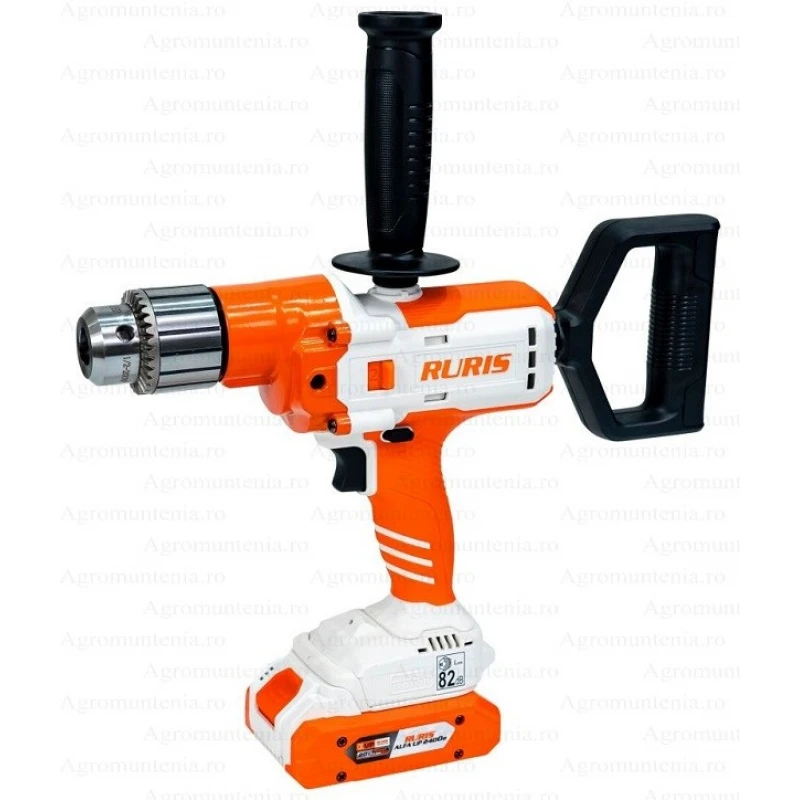 Masina de gaurit multifunctionala pe acumulator RURIS RMX1390 Power Alfa UP, 130 Nm, 2 viteze, 0-1200 rpm, mandrina 3-16 mm, 1 x acumulator 20V, 2Ah, incarcator Masina de gaurit multifunctionala pe acumulator RURIS RMX1390 Power Alfa UP, 130 Nm, 2 viteze, 0-1200 rpm, mandrina 3-16 mm, 1 x acumulator 20V, 2Ah, incarcator