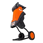 Tocator de crengi si resturi vegetale RURIS ST100S, 2400W, diametru maxim taiere 40 mm, viteza taiere 4400 rpm, cos colectare 50 l, roti deplasare