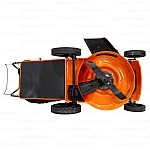 Masina de tuns iarba, pe benzina, RURIS DAC 120 XLS, 4 CP, 161 CC, latime de lucru 46 cm, inaltime taiere 25-65 mm, cos colector 55 litri