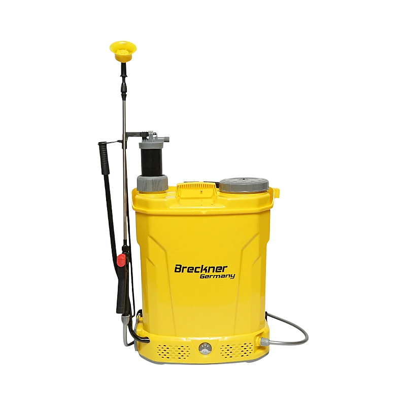 Pompa de stropit vermorel 2 in 1 manuala si electrica rezervor 18L baterie 12V 8Ah debit 3.1 l/min Breckner Germany