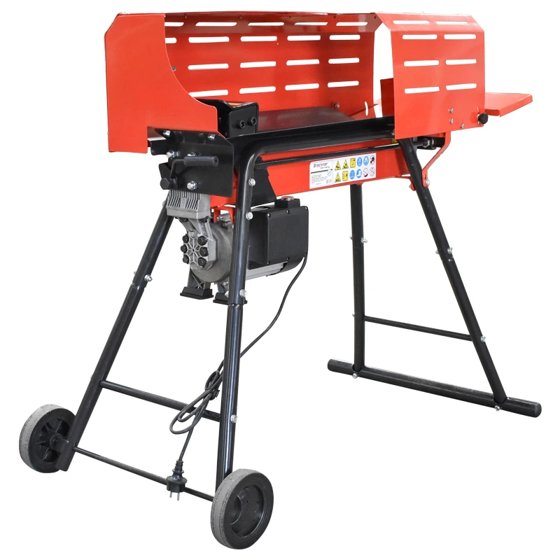 Despicator lemne orizontal 7T 230V 2kW cu suport inaltime si protectie Breckner Germany