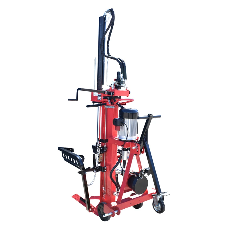 Despicator de busteni vertical trifazat si actionare tractor breckner, 5500 w pres 20 tone lungime bustean 100 cm gros 50 cm