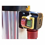 Despicator de busteni vertical trifazat si actionare tractor breckner, 5500 w pres 20 tone lungime bustean 100 cm gros 50 cm