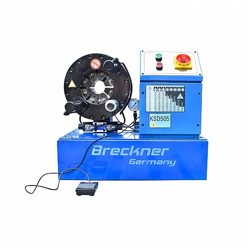 Masina de sertizat furtunuri hidraulice fi 4-51mm 3.7kW, 220V cu schimbare rapida Breckner Germany