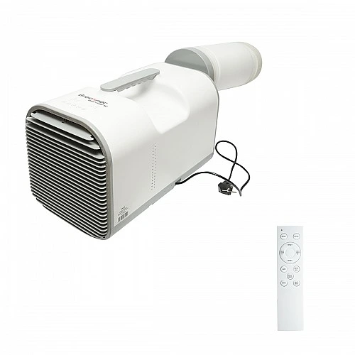 Aparat de aer conditionat portabil 4777 BTU, 600W, 220V cu functie dezumidificare, ventilatie, telecomanda, mod somn, kit instalare inclus Breckner Germany
