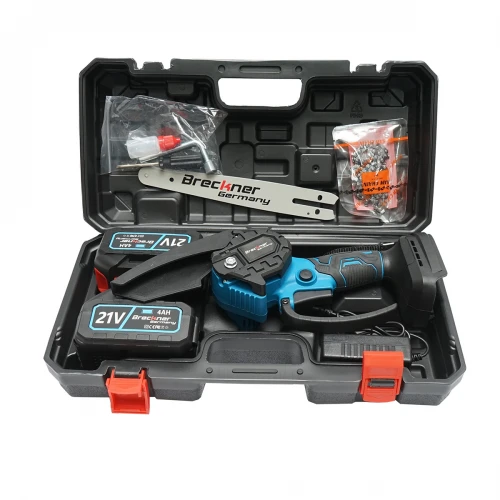 Mini fierastrau electric cu 2 acumulatori 21V, 4Ah Li-ion, 700W, lama 200mm (8 inch) Breckner Germany