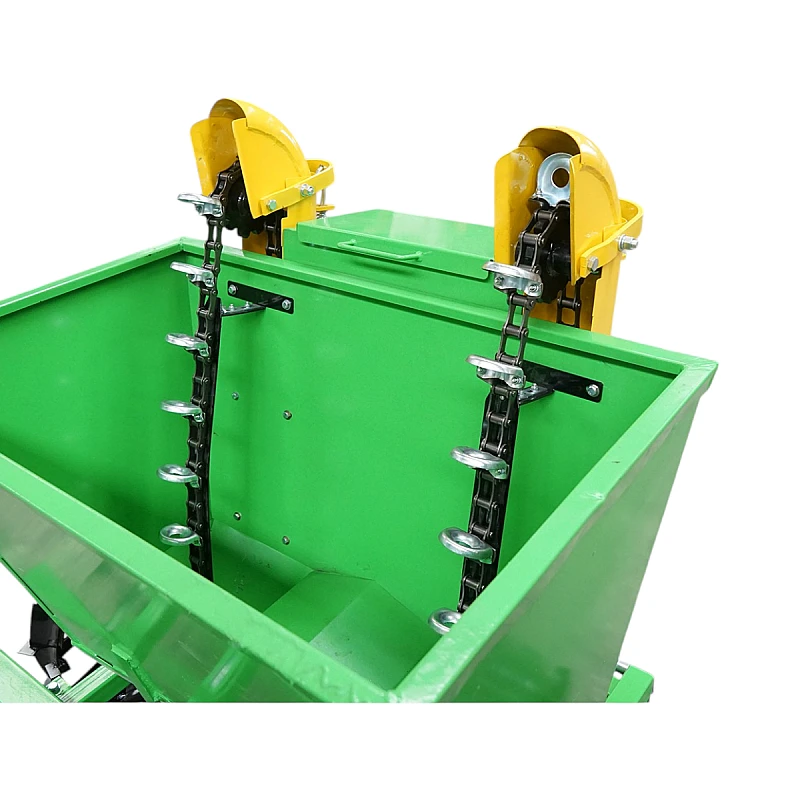 Masina de plantat cartofi pe 2 randuri cu fertilizare, buncar 180kg model Polonia