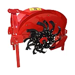 Masina de sapat santuri 350-450mm, adancime 350-450mm pentru tractor 50-80CP, cardan inclus