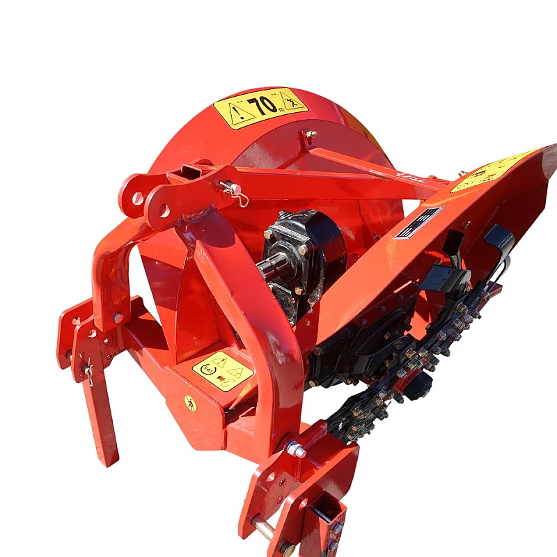 Masina de sapat santuri 350-450mm, adancime 350-450mm pentru tractor 50-80CP, cardan inclus