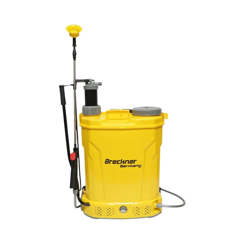 Pompa de stropit vermorel 2 in 1 manuala si electrica rezervor 18L baterie 12V 8Ah debit 3.1 l/min Breckner Germany
