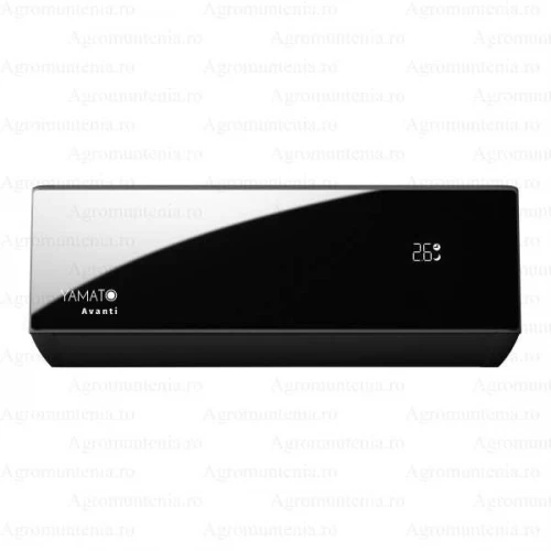 Aer conditionat Yamato Avanti YW09T3B, 9000 BTU, Black, Clasa A++/A+, Inverter,Wi-Fi, Golden Fin + Kit instalare inclus, incalzire si racire