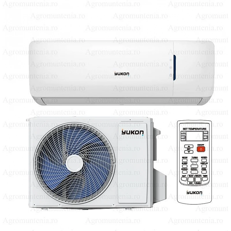 Aparat de aer conditionat Yukon Freedom KW24A1, 24000 BTU, Clasa A++/A+, Inverter, Functie AI, Auto-curatare, Smart Control, Auto-diagnoza (Alb)