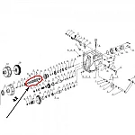 Ax cutie de viteze RURIS PS1001ksd-3-43, lungime 250 mm, motocultor Ruris 1001ksd, 1002ksd