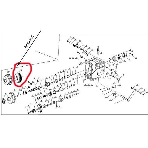 Ambreiaj RURIS PS1001KSD-3-51B, pentru motocultor Ruris 1001ksd, 1002ksd, Ruris 109, 209, 751KS