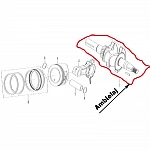 Ambielaj RURIS PS168f-4-1, pentru motosapa Ruris 6 cp, 6.5 cp, 7 cp