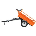 Remorca motocultor RURIS 550S, capacitate incarcare 550 kg, basculare manuala