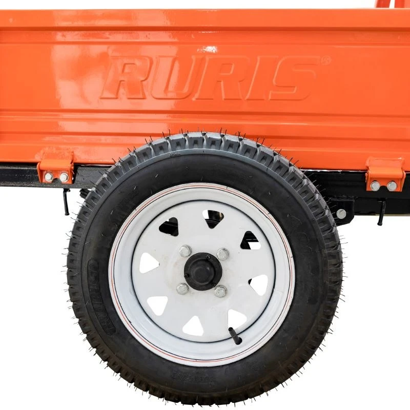 Remorca motocultor RURIS 450S, capacitate incarcare 450 kg, basculare manuala