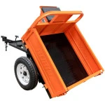 Remorca motocultor RURIS 450S, capacitate incarcare 450 kg, basculare manuala