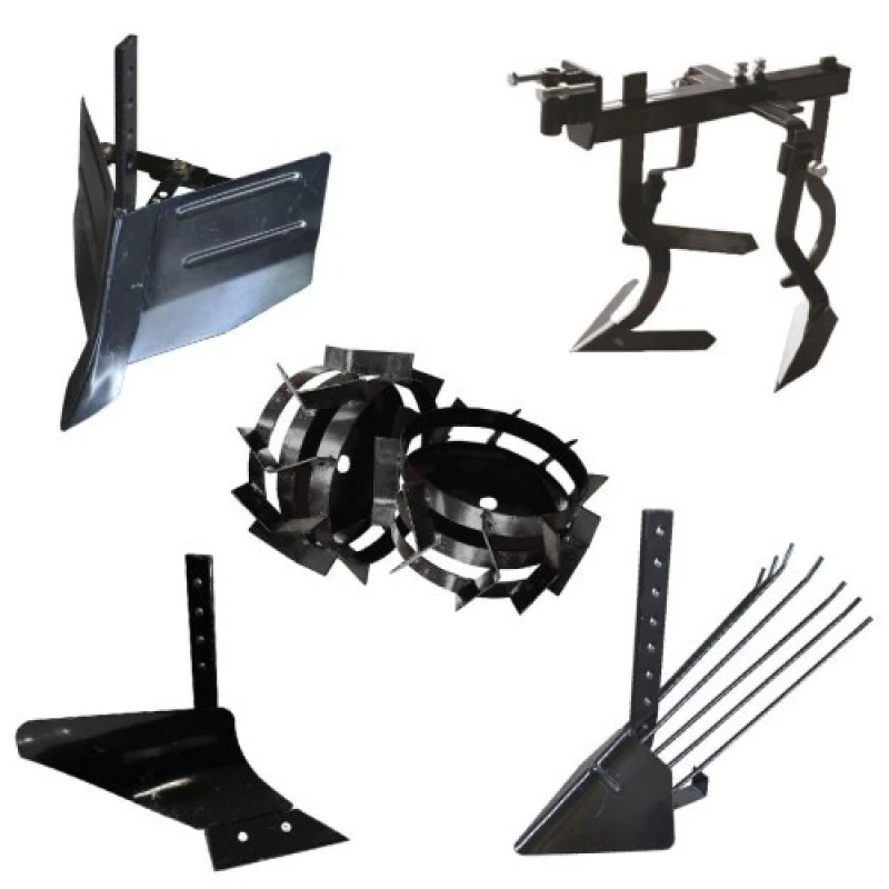 Pachet Accesorii Plug Arat, + Plug Bilonat + Plug Cartofi + Cultivator + Roti metalice 4.00-8 (tija Scurta,fara Tub Hexagonal)