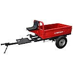 Remorca motocultor Rotakt, REM400, capacitate 400 kg, basculabila