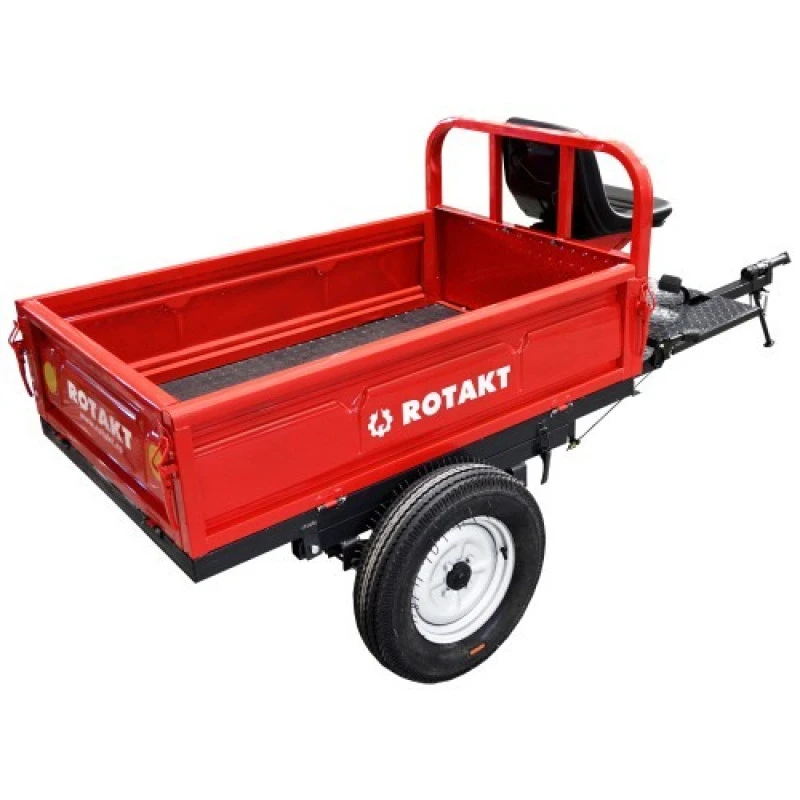 Remorca motocultor Rotakt, REM500, capacitate maxim 500 kg, basculabila