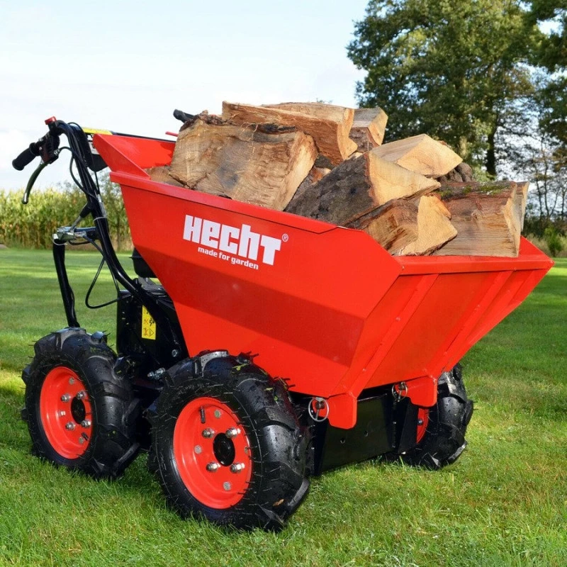 Transportor cu roti HECHT 2636, motor pe benzina, putere 6.5 CP, capacitate cilindrica 196 CC, capacitate incarcare 300 kg