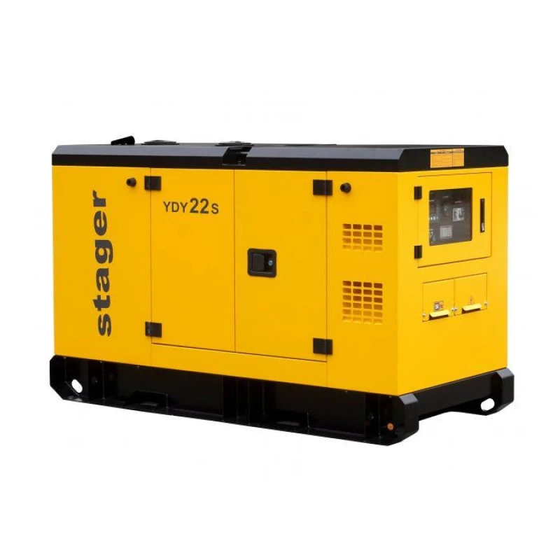 Stager YDY22S Generator insonorizat 22kVA, 87A, 1500rpm, monofazat, diesel