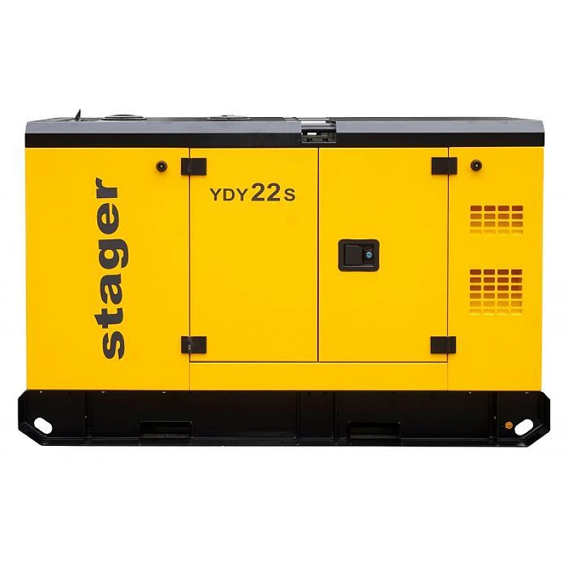Stager YDY22S Generator insonorizat 22kVA, 87A, 1500rpm, monofazat, diesel