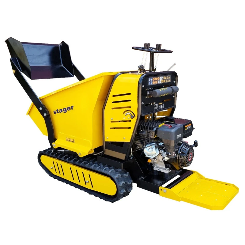 Roaba cu motor termic STAGER RMT500SI 5160009745, 4 timpi, putere motor 9 CP, 6.6 kW, cu incarcator frontal, capacitate incarcare 500 kg, cu senile