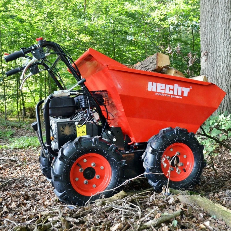 Transportor cu roti HECHT 2636, motor pe benzina, putere 6.5 CP, capacitate cilindrica 196 CC, capacitate incarcare 300 kg