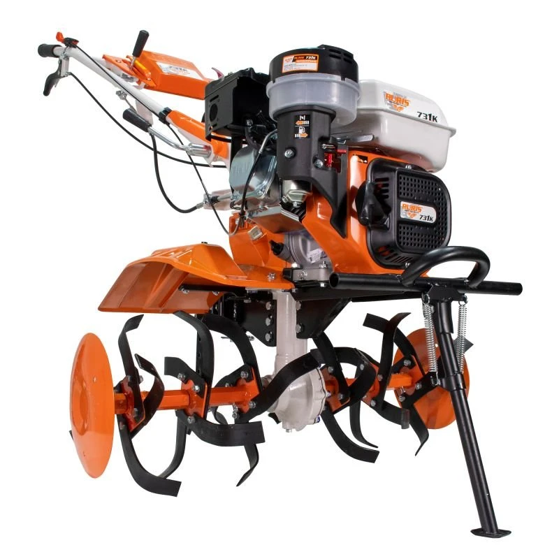 Motosapa RURIS 731ACC1, 8.5 CP, 208 cc, roti cauciuc + roti metalice 400 + rarita + plug + dispozitiv cartofi + cultivator