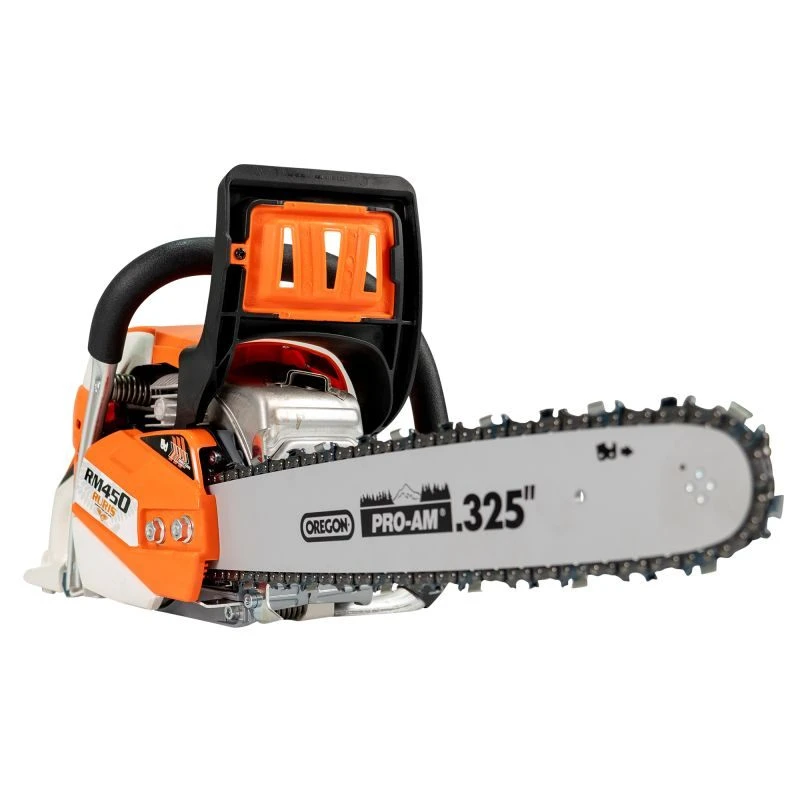 Drujba pe benzina RURIS RM450, motor Khumma, 2 timpi, 3 CP, 45.4 CC, lungime lama 40 cm, aprindere electronica, carburator Walbro
