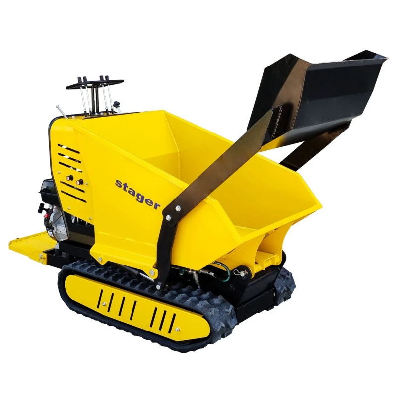 Roaba cu motor termic STAGER RMT500SI 5160009745, 4 timpi, putere motor 9 CP, 6.6 kW, cu incarcator frontal, capacitate incarcare 500 kg, cu senile