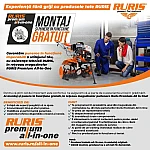 Motoburghiu de pamant RURIS TT14, motor pe benzina TEZ, 2 timpi, 68 CC, 3 CP, diametru burghie 150 mm, 200 mm, 250 mm